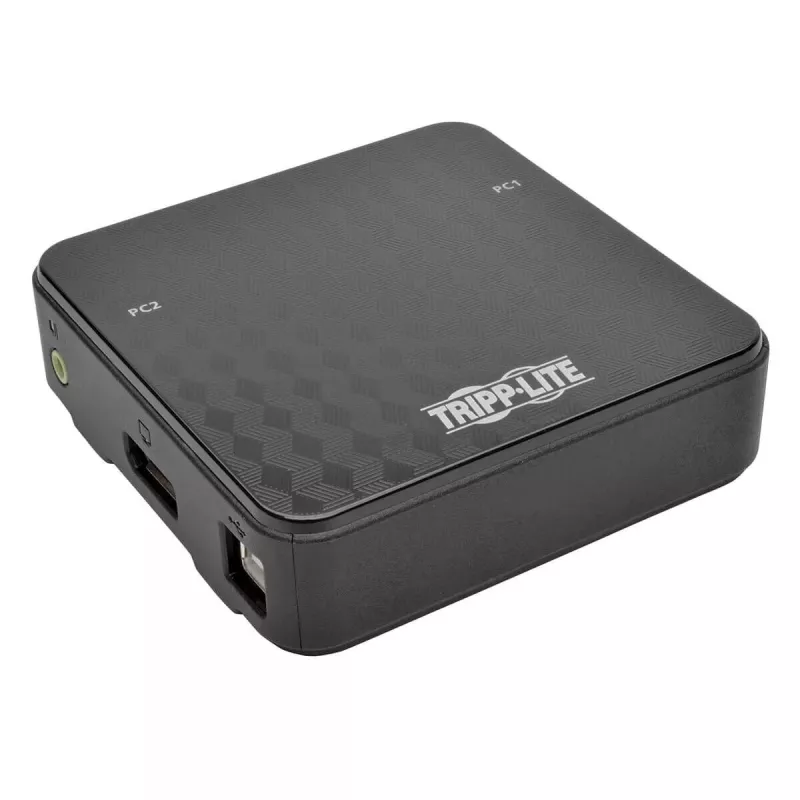 KVM jungiklis 2 prievadų DisplayPort Tripp Lite B004-DP2UA2-K, 4K@60Hz, USB klaviatūra/pelė, garsas, kabeliai