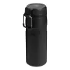 Terminis butelis STANLEY The IceFlow Bottle Twist Flip 0,47 L — izoliuotas geriamasis butelis, juodas