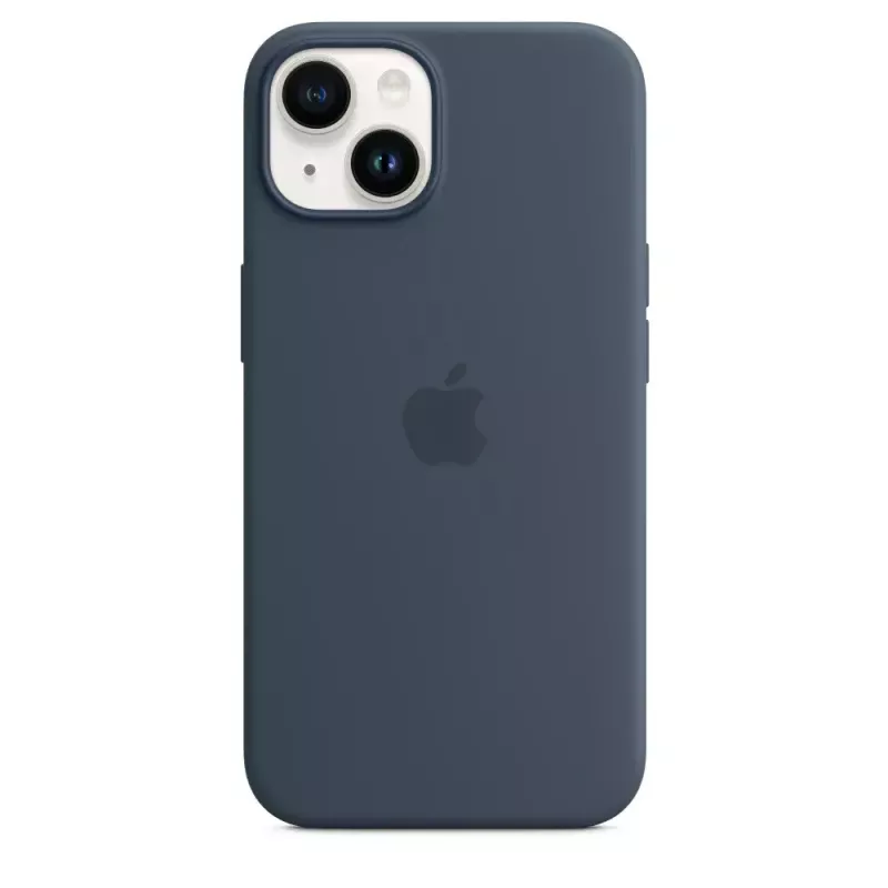 Silikoninis dėklas Apple iPhone 14 MagSafe Storm Blue