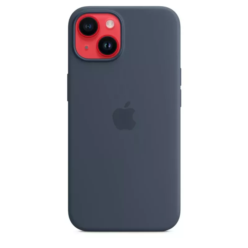 Silikoninis dėklas Apple iPhone 14 MagSafe Storm Blue