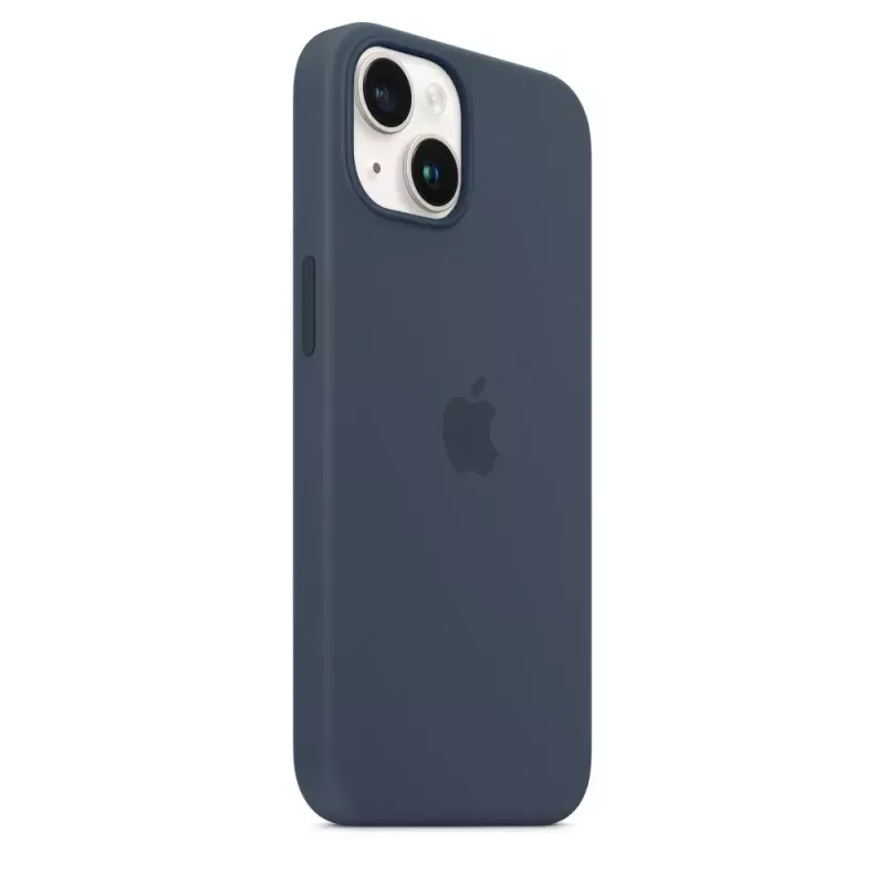 Silikoninis dėklas Apple iPhone 14 MagSafe Storm Blue