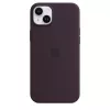 Silicone dėklas Apple iPhone 14 Plus Burgundy MagSafe Cover