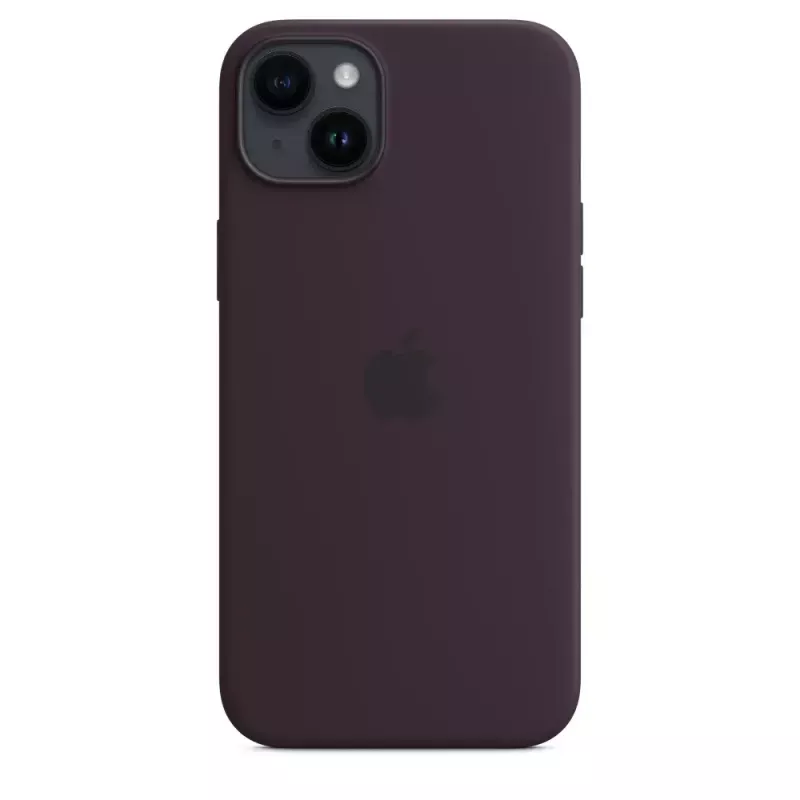 Silicone dėklas Apple iPhone 14 Plus Burgundy MagSafe Cover