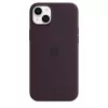 Silicone dėklas Apple iPhone 14 Plus Burgundy MagSafe Cover