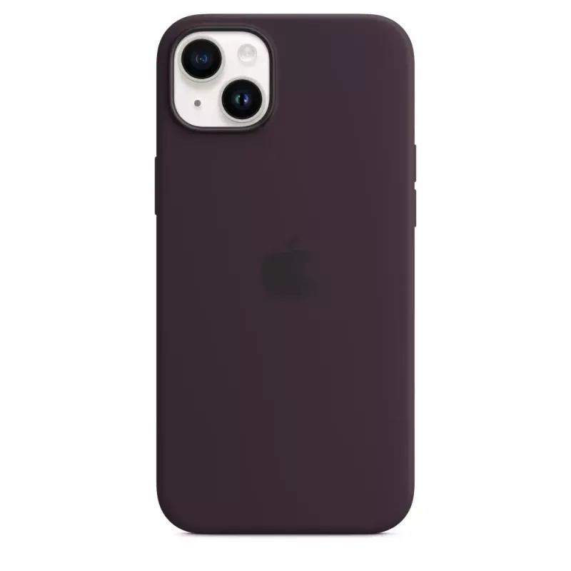 Silicone dėklas Apple iPhone 14 Plus Burgundy MagSafe Cover