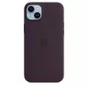 Silicone dėklas Apple iPhone 14 Plus Burgundy MagSafe Cover