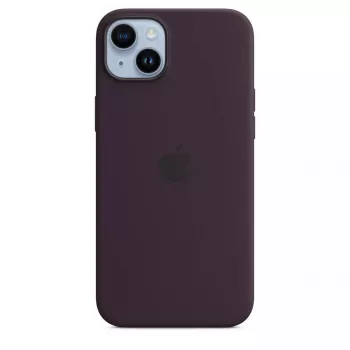 Silicone dėklas Apple iPhone 14 Plus Burgundy MagSafe Cover