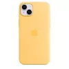 Silikoninis dėklas Apple iPhone 14 Plus MagSafe Sunglow Geltona