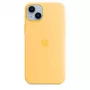 Silikoninis dėklas Apple iPhone 14 Plus MagSafe Sunglow Geltona