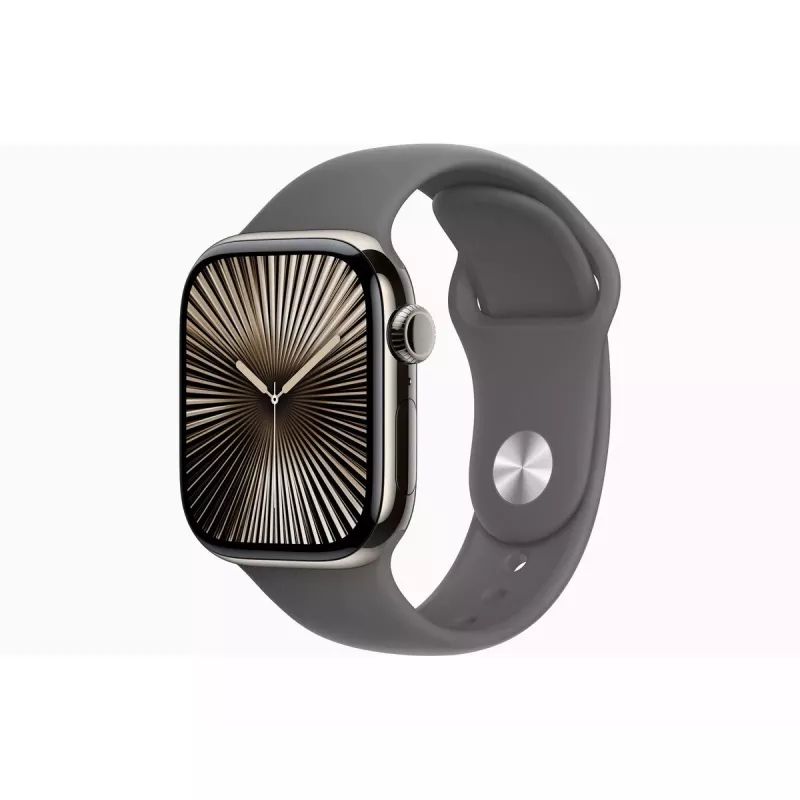 Išmanusis laikrodis Apple Watch S10 Cell 42mm Natural Sport Band Stone Pilka