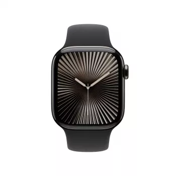 Išmanusis laikrodis Apple Watch Series 10 GPS + Cellular 42mm pilkšvas titanas juodas