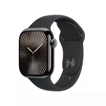 Išmanusis laikrodis Apple Watch Series 10 GPS + Cellular 42mm pilkšvas titanas juodas