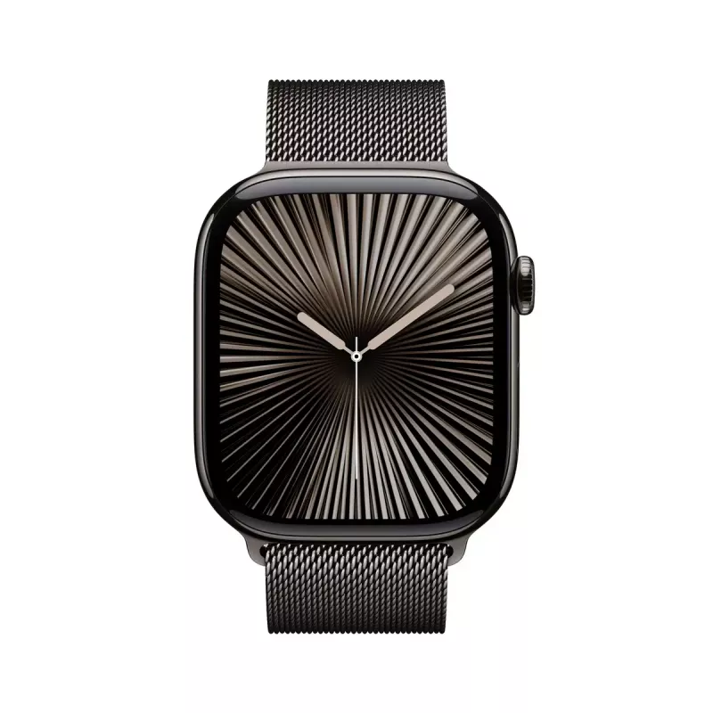 Išmanusis laikrodis Apple Watch Series 10 GPS + Cellular 46mm Slate titano korpusas su Slate Milanese Loop - M/L