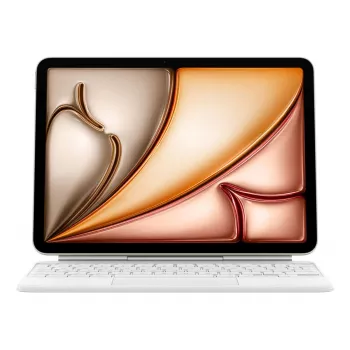 Apple Magic klaviatūra QWERTY danų kalba baltas su jutikliniu kilimėliu