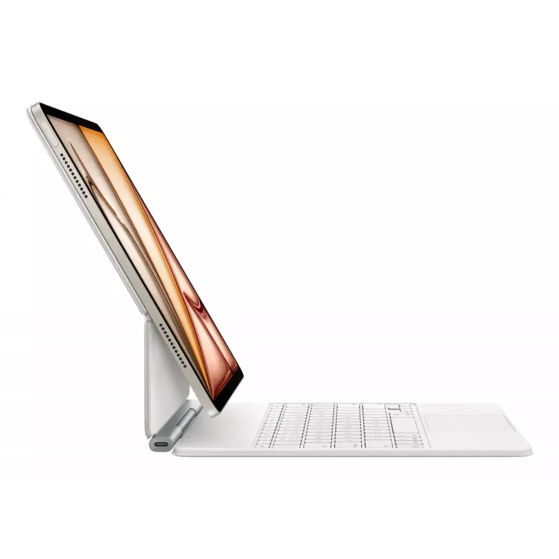 Apple Magic klaviatūra QWERTY danų baltas su jutikliniu kilimėliu