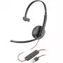 POLY Juodawire 3210 ausinės