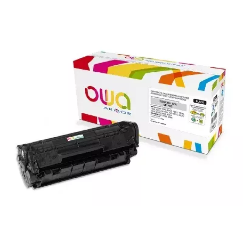 Toner OWA Armor suderinamas su HP LJ 101x Q2612A 2000st 2500 puslapių juoda