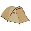 Palapinė COLEMAN Darwin 3 Plus Summer — 3 asmenų, vasarinis modelis, smėlio spalvos / tamsiai raudona
