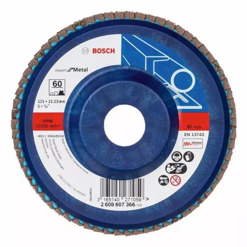 Valymo diskas Bosch 2 608 607 366 su plokščiu centru Metalinis