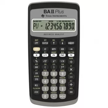 Finansinė skaičiuoklė Texas Instruments BA-II Plus kišeninė juoda