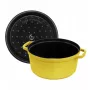 Ketaus apvali La Cocotte 26 cm, Staub, Citron — emaliuotas olandiškas puodas, tinkamas orkaitei