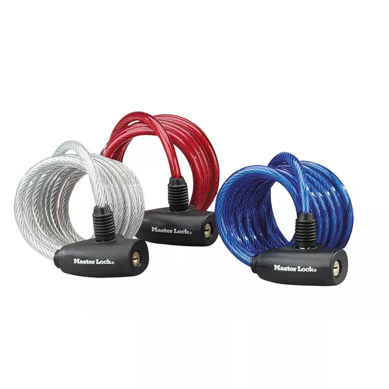 Kabelinė spyna MASTER LOCK 8127EURDPRO 1,8 m x 8 mm įvairių spalvų