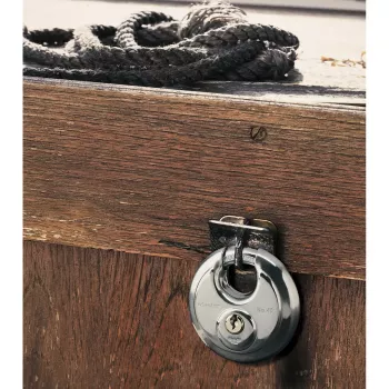 Discus Padlock MASTER LOCK 70mm Nerūdijančio plieno uždengtas lankelis