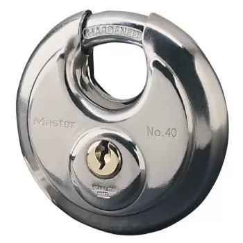 Discus Padlock MASTER LOCK 70mm Nerūdijančio plieno uždengtas lankelis