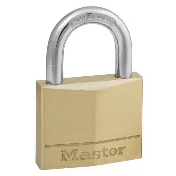 Pakabinama spyna MASTER LOCK 40 mm, tvirtas žalvarinis korpusas, raktinė, su skirtingais raktais