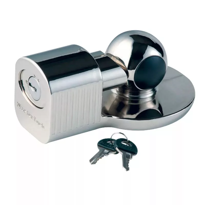 Kablio spyna MASTER LOCK Universal trailer coupler lock Sidabrinė Plokščiasis raktas