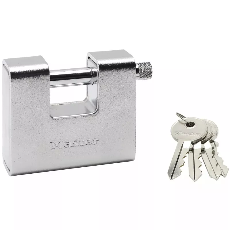 Pakabinama spyna MASTER LOCK 680EURD 80 mm grūdinto plieno uždengta apkaba