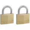 Pakabinama spyna MASTERLOCK 50 mm korpusas iš vientiso žalvario, 2 vnt., cilindrinis lankelis