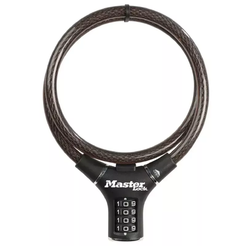 kabelis lock MASTER LOCK 8229EURDPRO Juoda 0.9 m