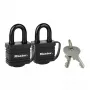 Spyna MASTER LOCK 7804EURT 2 x 40 mm laminuoto plieno juoda