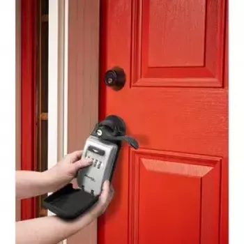 Nešiojamas seifas MASTER LOCK 5420EURD kombinuota spyna Pilka