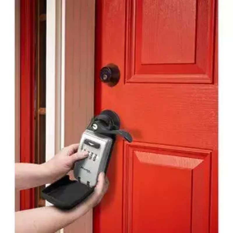 Nešiojamas seifas MASTER LOCK 5420EURD kombinuota spyna Pilka