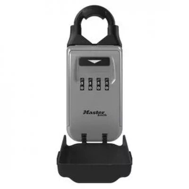 Nešiojamas seifas MASTER LOCK 5420EURD kombinuota spyna Pilka