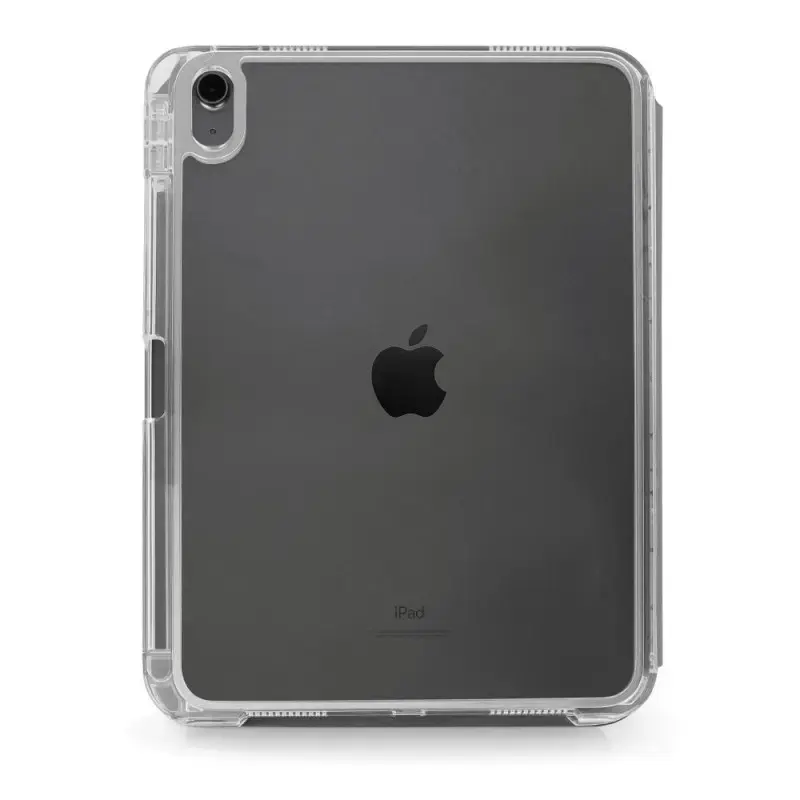 Planšetinio kompiuterio apverčiamas dėklas Port Designs 201350, skirtas iPad 10,9 colio (27,7 cm), PET, 3 stovėjimo režimai, juodas / permatomas
