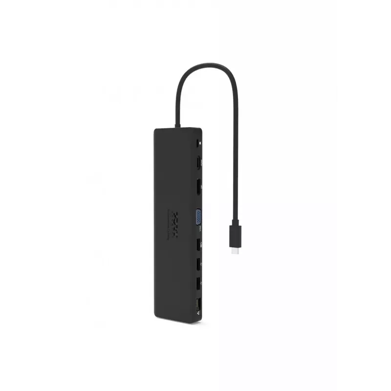 Nešiojamojo kompiuterio dokas Port Designs 901906-W USB 3.2 Gen 2 Type-C juoda