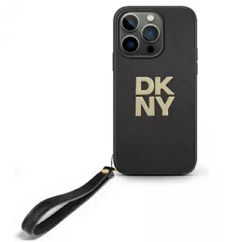 Kietas dėklas DKNY DKHCP16XPBSWSK, skirtas „iPhone 16 Pro Max“ (6,9 col.) – juodas su riešo dirželiu