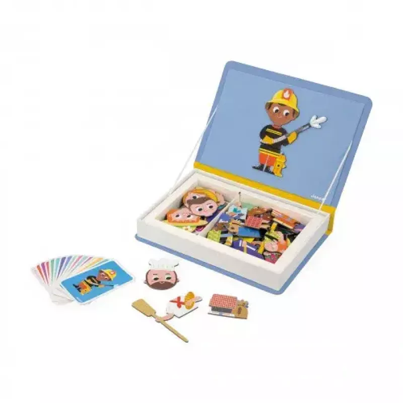 JANOD Magnetibook Profesijos Rekomenduojamas amžius nuo 3 iki 6 metų Kartonas Mėlynas