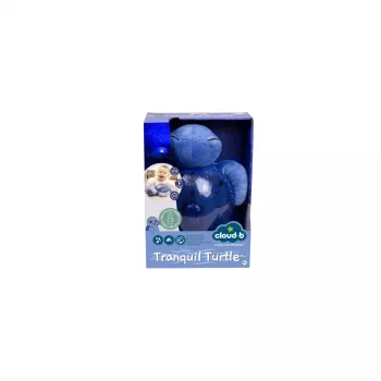 Naktinė švieselė ant stalo „Cloud B Tranquil Turtle“ mėlyna, automatinis išjungimas