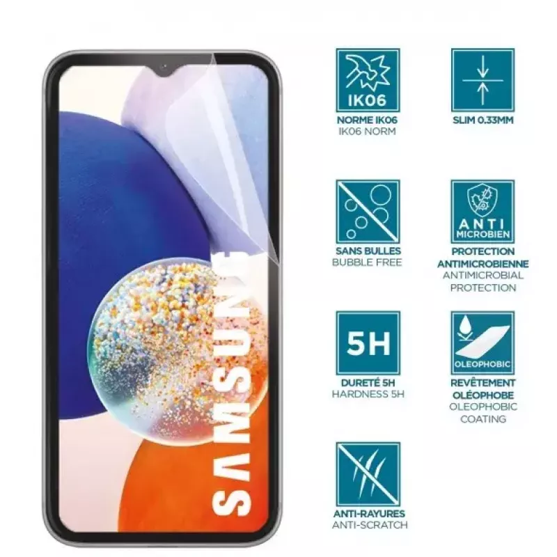 Ekrano apsauginė plėvelė Mobilis 036289 Samsung Galaxy A14 4G 5G permatoma