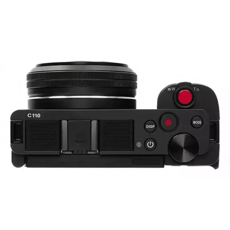 Kompaktiška kamera AgfaPhoto Realishot C110 — 24 MP, 1/3,06 colio CMOS, 3x optinis priartinimas, 4K, Wi‑Fi, 2,8 colio jutiklinis ekranas, juoda