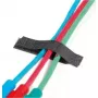 Velcro kabelių laikiklis ONE-WRAP plokščia juostelė 16 x 70 mm juoda, viena