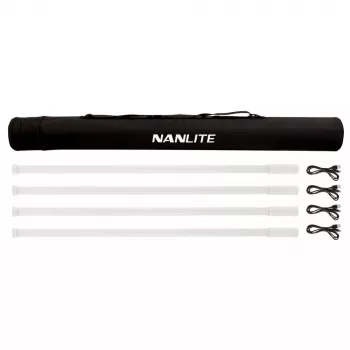 Nepertraukiamo apšvietimo rinkinys Nanlite PTT87X4KIT 8W LED kintamos spalvos