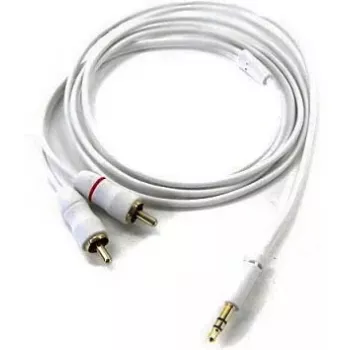 RCA garso kabelis Inakustik 3 m 2 x RCA 3.5 mm baltas