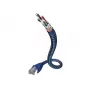 Tinklo kabelis Inakustik 004803005 RJ-45 Cat6 0,5 m mėlynas sidabrinis