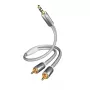 Garso kabelis Inakustik 004100015 1,5 m 3,5 mm 2 x RCA Baltas