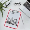 Segtuvas-plokštelė Leitz WOW A4 Metal Red 80 lapų